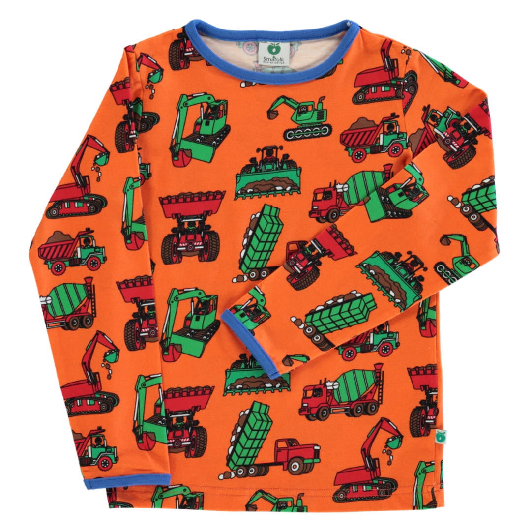 Long-sleeved blouse with machines