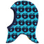 Reversible balaclava with apples and dinosaurs