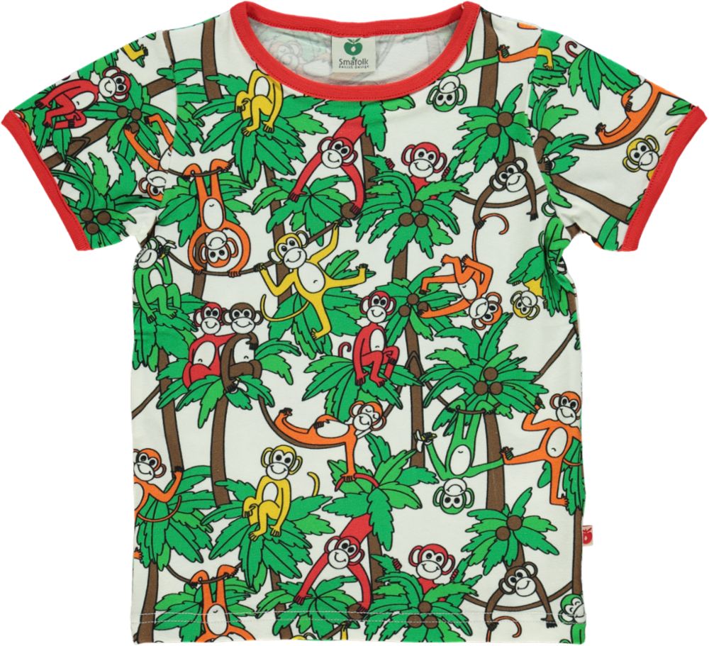 T-shirt with monkeys
