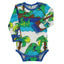 Long-sleeved dinosaur bodysuit