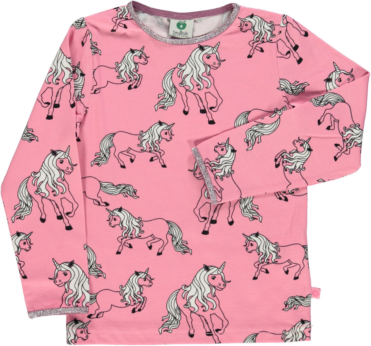 Long-sleeved T-shirt with unicorns
