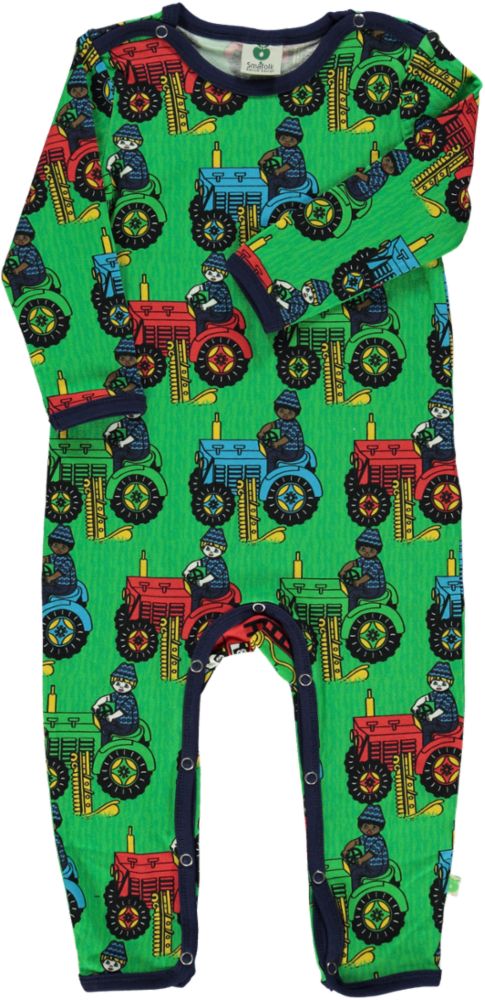 Long-sleeved all-in-one with tractors