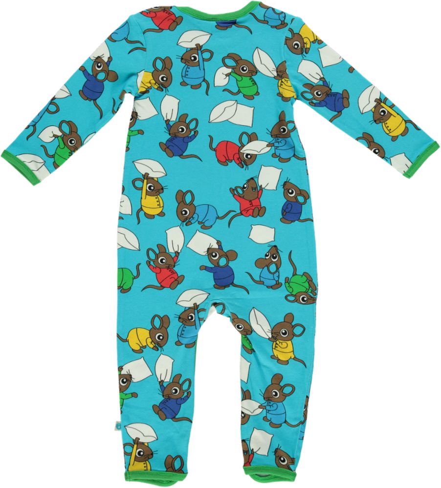 Long-sleeved all-in-one with mice