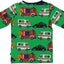 Long-sleeved top with emergency vehicles