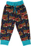 Sweatpants with a fire engine print