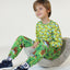 Long-sleeved top with badger and squirrel