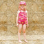 UV50 swimsuit with ruffle and mermaids