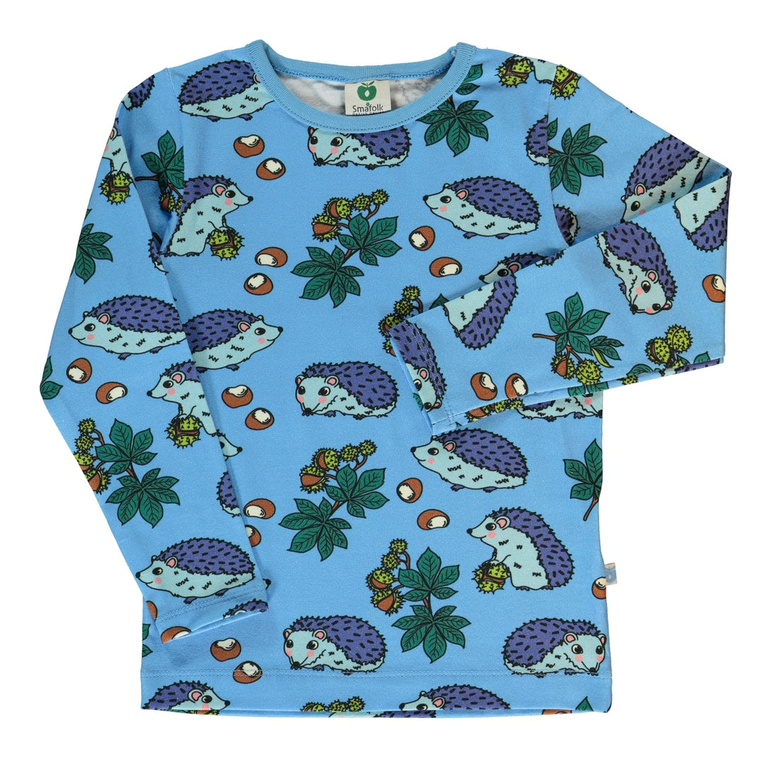 Long-sleeved hedgehog blouse