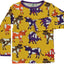 Long-sleeved blouse with cows