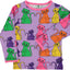 Long-sleeved blouse with cats