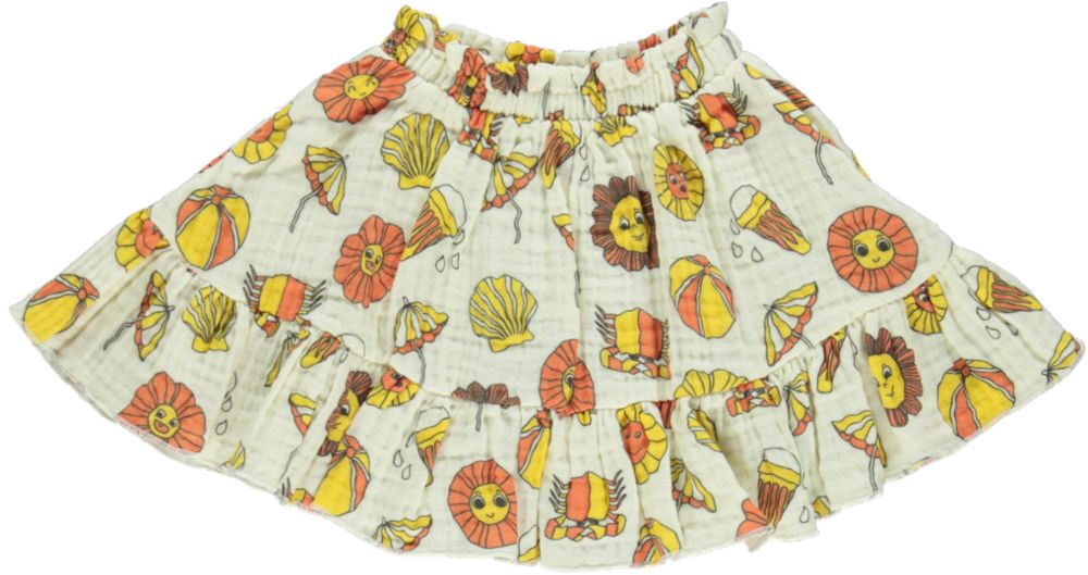 Skirt with summer holiday symbols