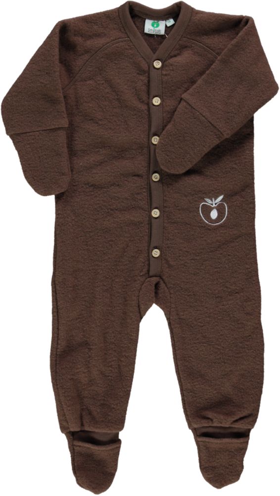 Wool suit in thick wool fleece