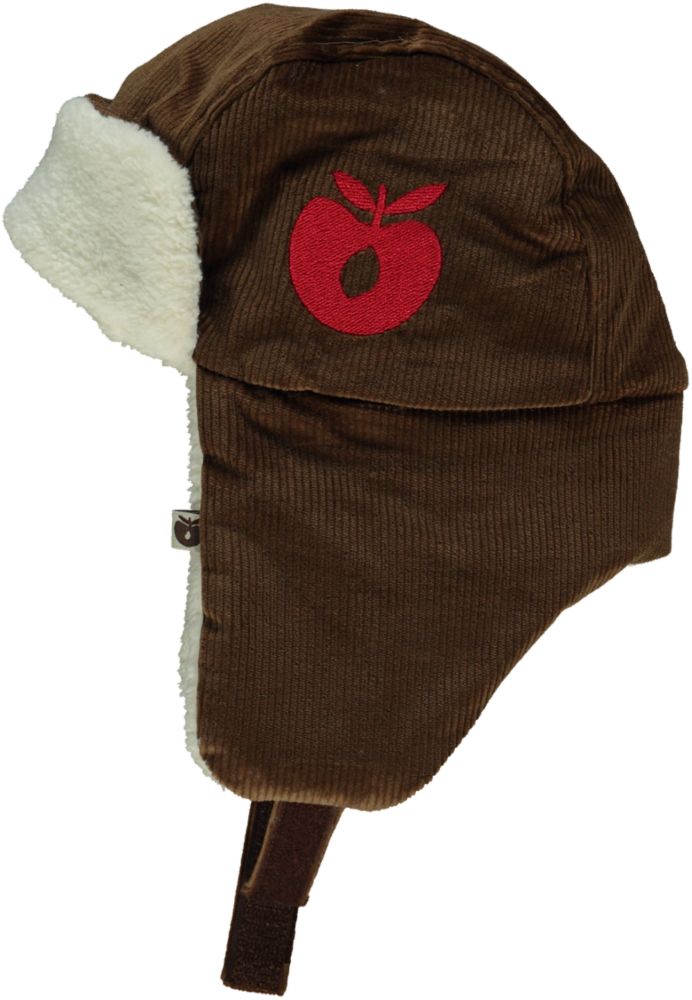 Corduroy hat with earflaps