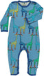 Long-sleeved all-in-one with giraffes