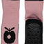 Non-slip ankle sock with a large apple