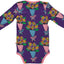 Long-sleeved floral bodysuit