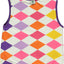 Vendbar polstret vest med blomster
