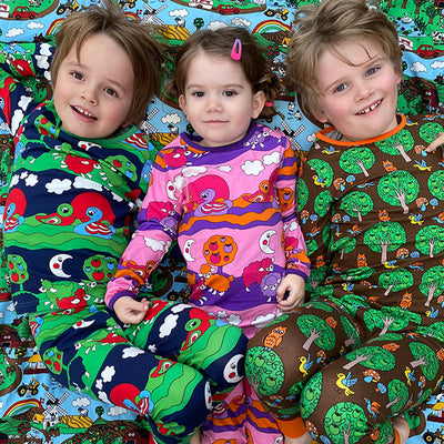 Pajamas with apple tree