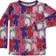 Long-sleeved blouse with cats