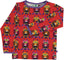 Long-sleeved blouse with owls
