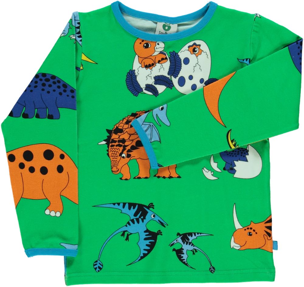 Long-sleeved dinosaur top