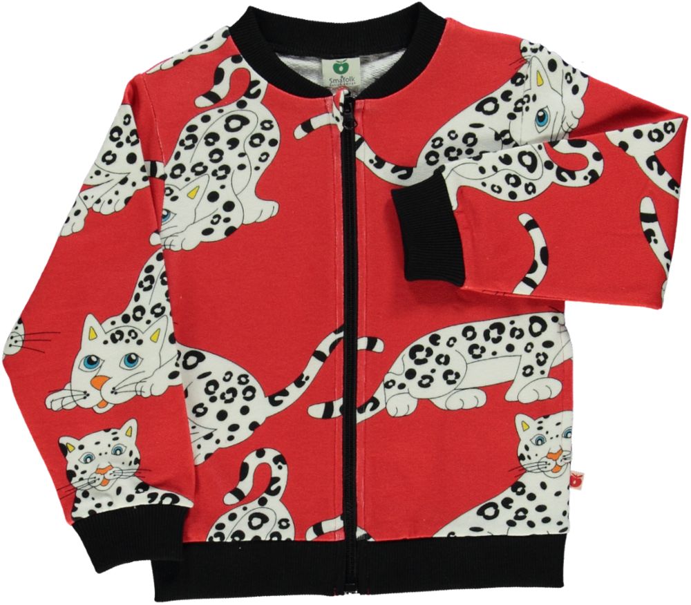 Sweatshirt with snow leopard