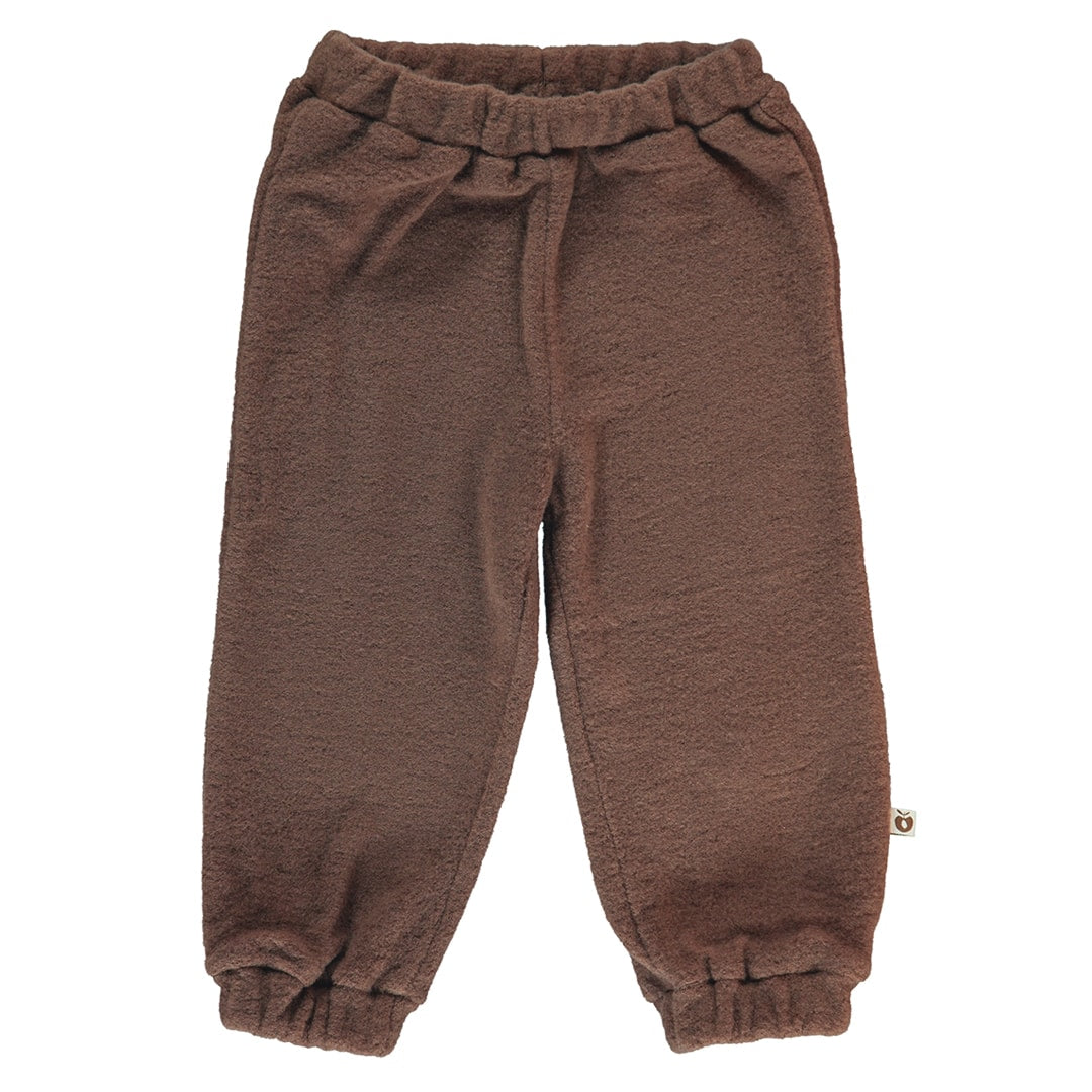 Trousers in thick wool fleece