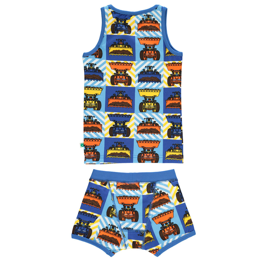 Underwear set with excavators