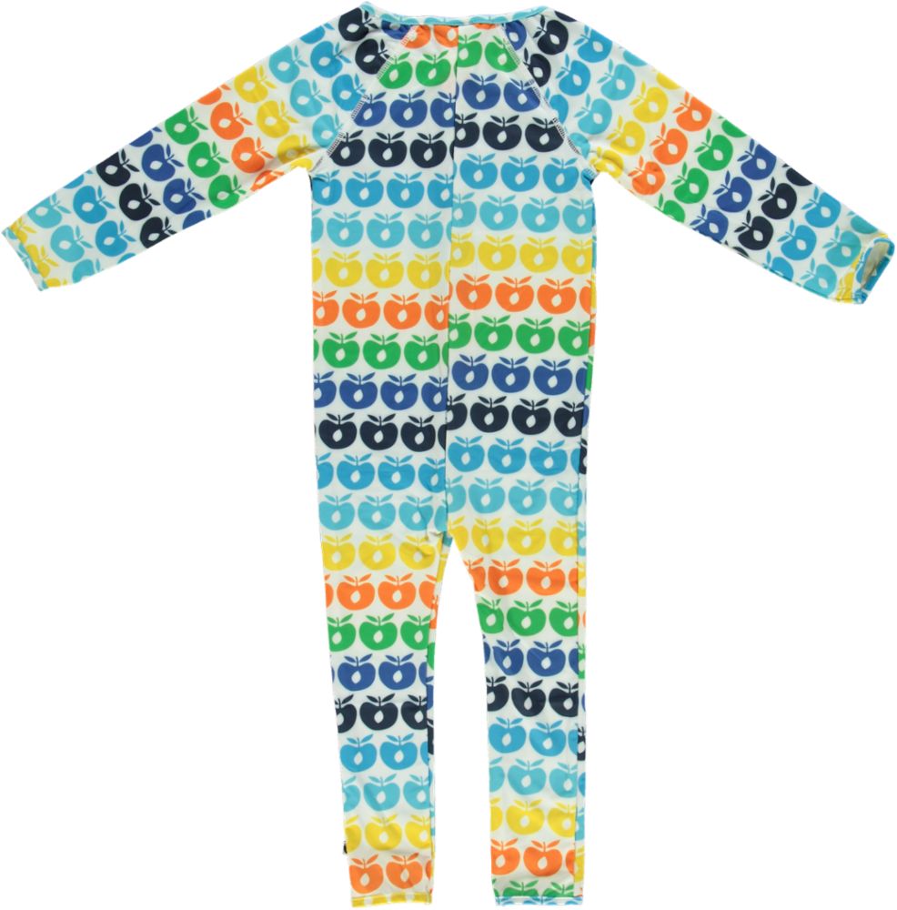 UV suit with long sleeves and retro apples