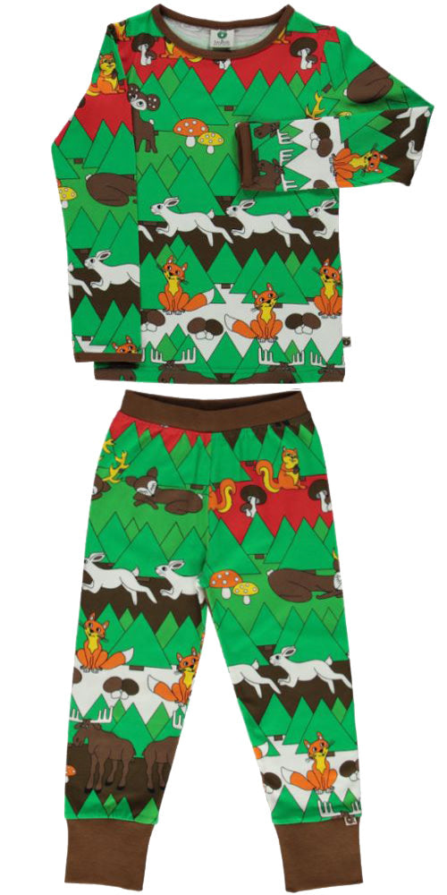 Pajamas with Christmas landscape