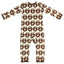 Wool blend sleepsuit with apples