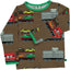 Long-sleeved t-shirt with train