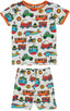Set with a T-shirt and leggings with travel motifs