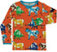 Long-sleeved blouse with cows