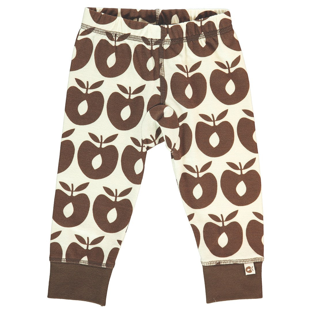 Wool blend leggings with apples