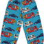 Sweatpants with emergency vehicles