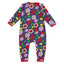 Long-sleeved jumpsuit with strawberries