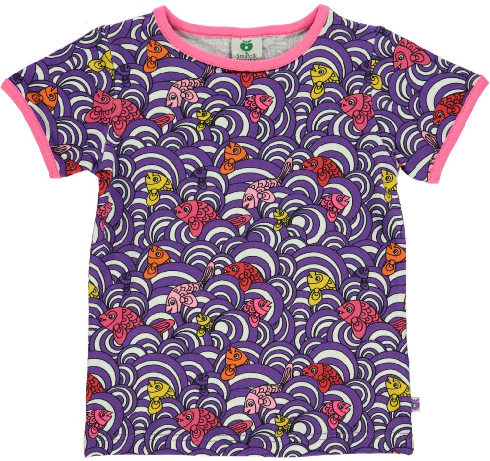 T-shirt med fisk