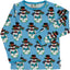 Long-sleeved blouse with snowmen
