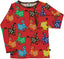 Long-sleeved blouse with cows