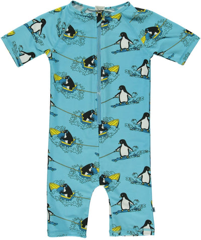 UV50 suit, short, surfer penguin