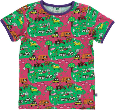 T-shirt with a landscape