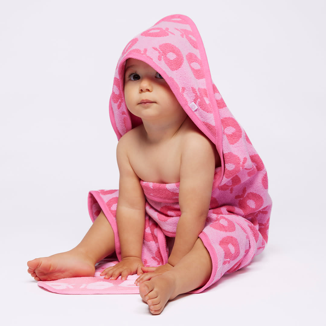 Babyhåndklæde med æbler