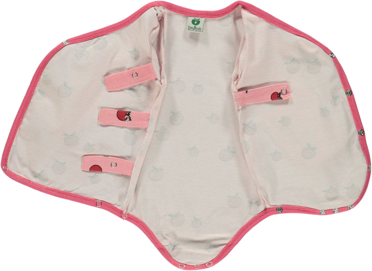 Long-sleeved bodysuit for newborns with apples