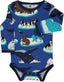 Long-sleeved bodysuit with winter animals