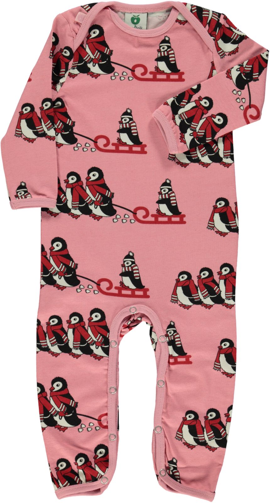 Long-sleeved all-in-one with penguins