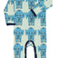 Long-sleeved jumpsuit with elephants
