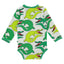 Long-sleeved bodysuit with crocodiles