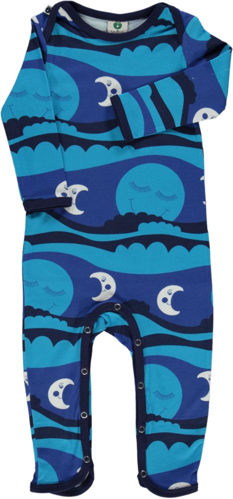Long-sleeved all-in-one with sun and moon