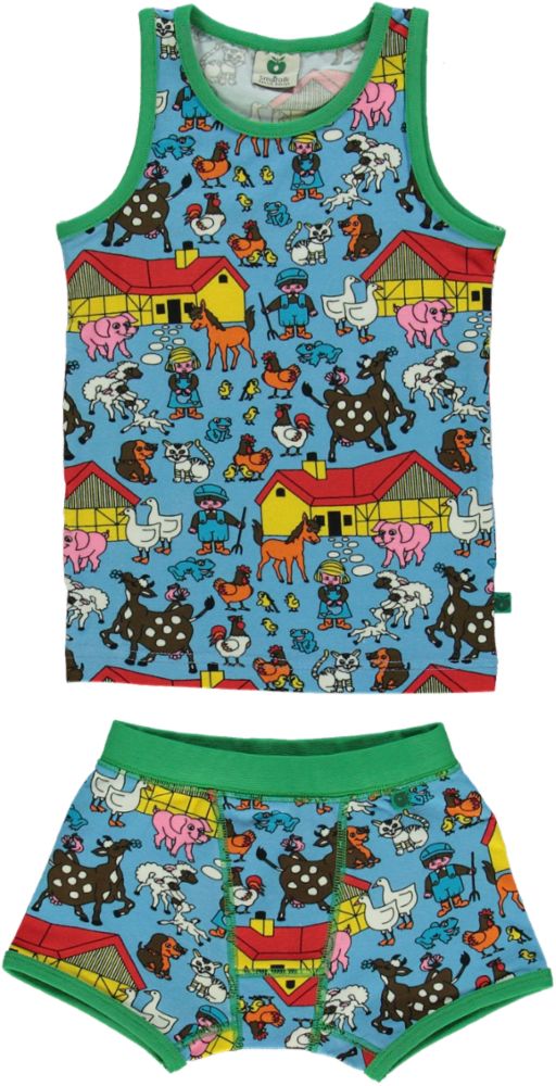 Boys' underwear with farm animals